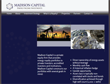 Tablet Screenshot of madisoncapitalinvestments.com